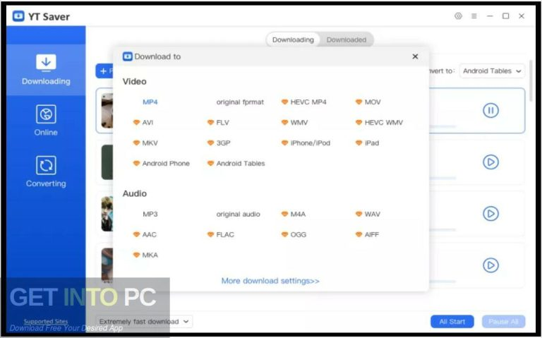 YT Saver Video Downloader Getintopc