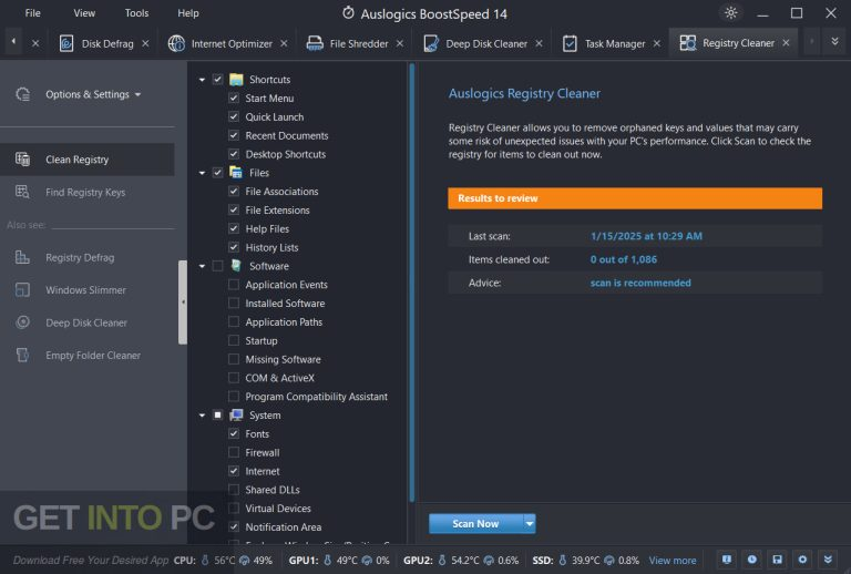 Auslogics BoostSpeed Getintopc