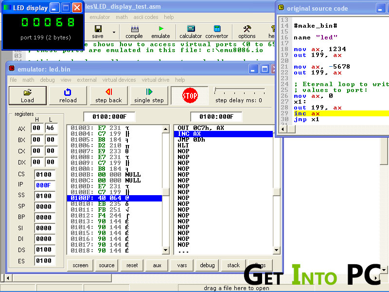 8086 Emulator Getintopc