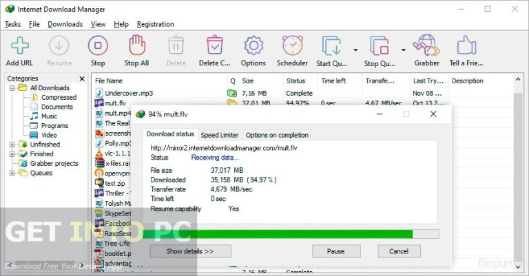 Internet Download Manager 6.42 Build 64 Getintopc