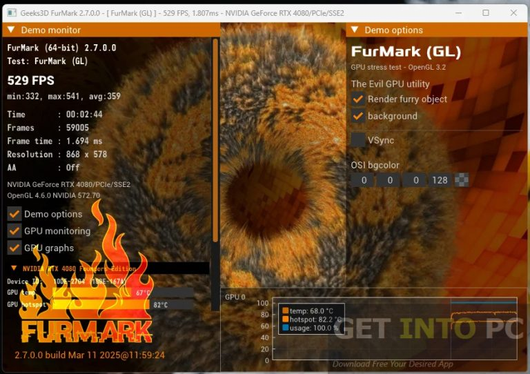 FurMark 2026 Free Download Getintopc