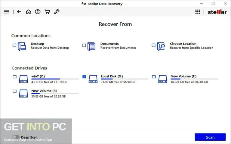 GEtintopc Stellar Data Recovery 2026